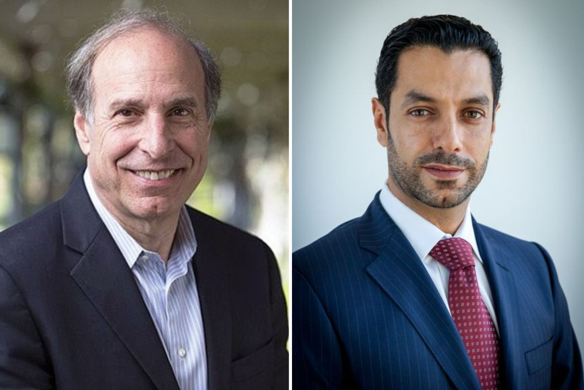 Photo: A composite image of two headshots of men