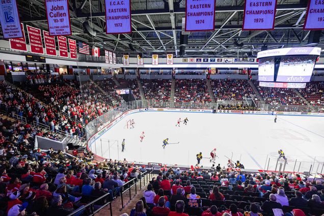 Photo: Agganis Arena at Boston University during a hockey game