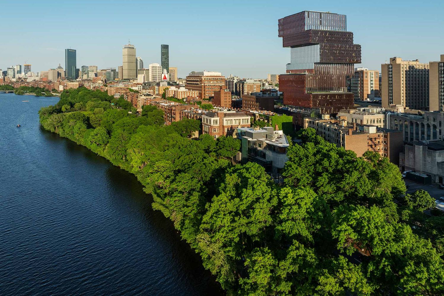 Photo: Boston skyline from BU Bridge on a sunny day