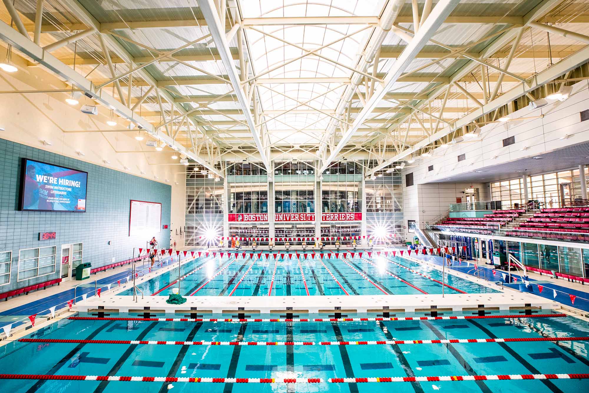 Ten Lanes of the Competition Pool and the Diving Pool. Photo by Adam Glanzman