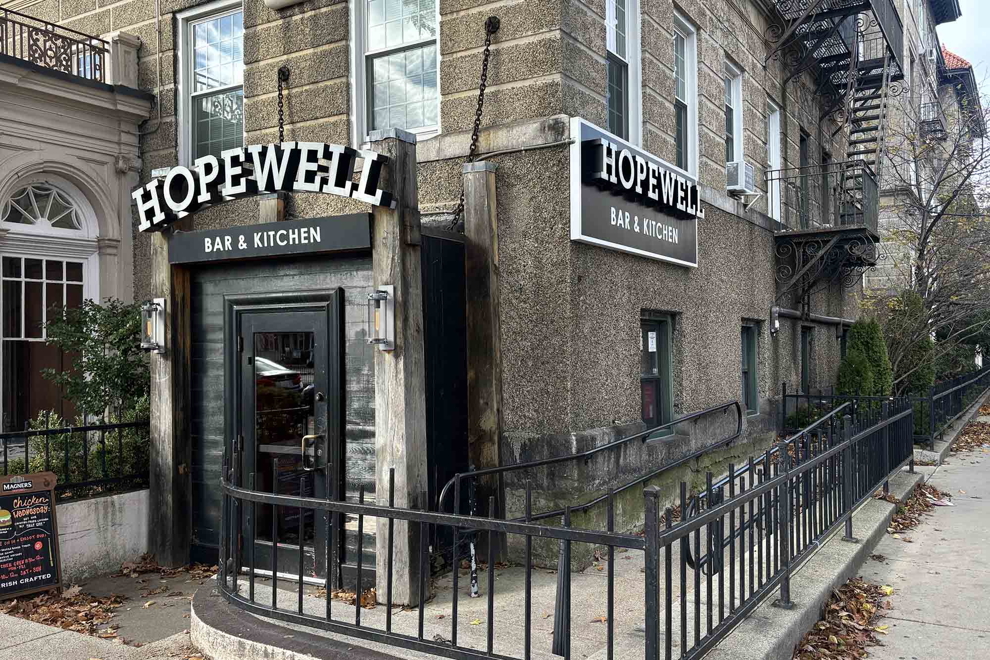 Photo: A shot of Hopewell bar on the corner in Allston. MA.