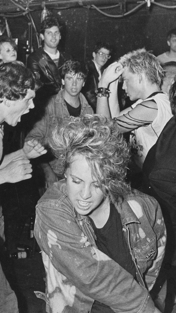 Photo: People dancing to punk music at The Rat in allston