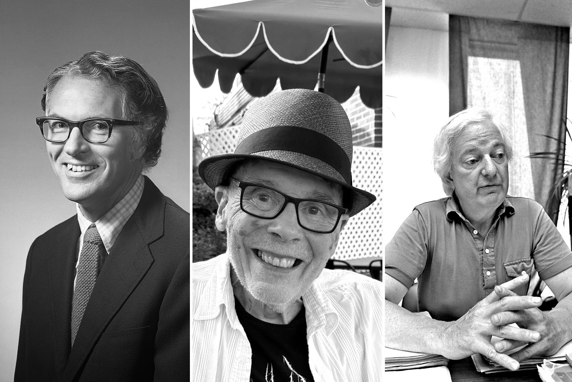 Photo: A composite black-and-white photo of three men: Shane Hunt (from left), Gerald Leader, and Robert Willcutt.