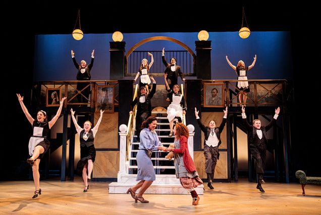 Photo: A scene on stage during the musical "Annie" at the Wheelock Family Theatre