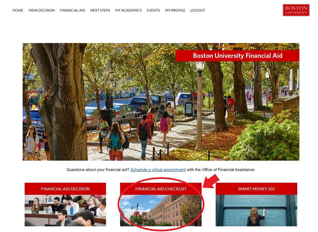 Deadlines » Financial Assistance Boston University