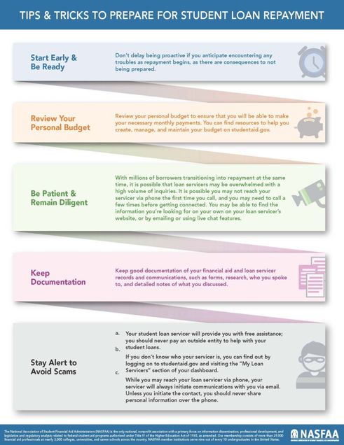 Loan Repayment Tips Infographic