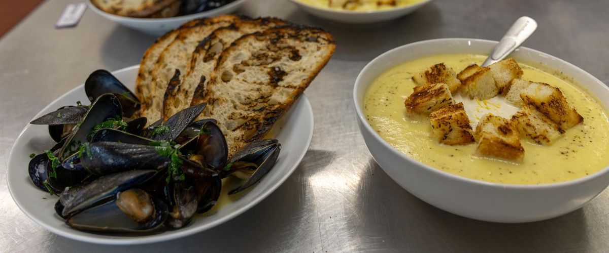 Food prepared in BU MET's professional kitchen
