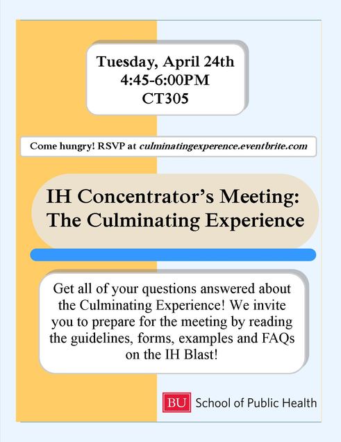 Culminating Experience Spring 2012