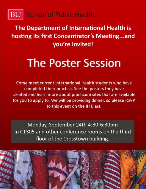 Poster session fall 2012 ih concentrators meeting