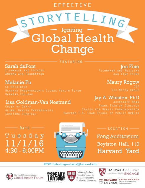 Harvard Effective Storytelling Seminar Flyer