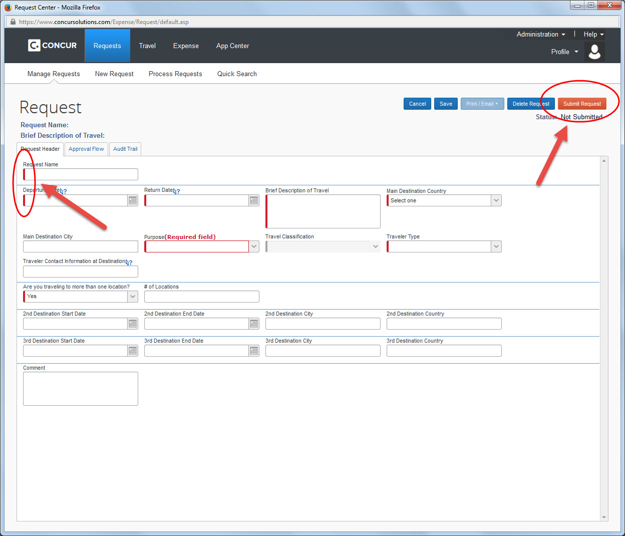 concur travel government cbp login