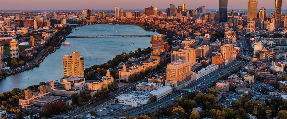 Areial view of BU campus