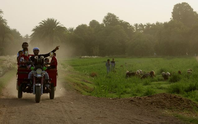 Finalist 2025 Phot Contest motorbike truck in the Nile Valley