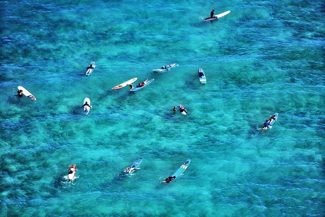 2021 GP photo contest finalist surfers in the water