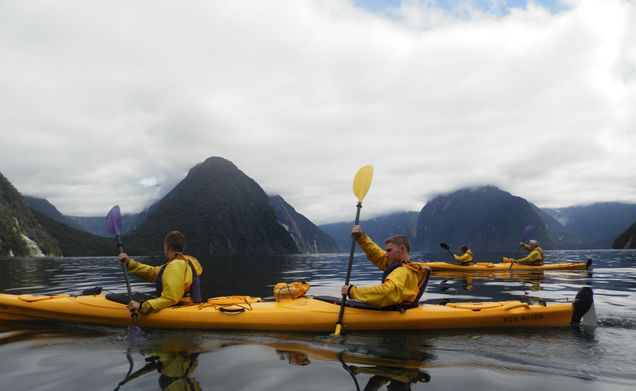 2013 GP Photo Contest Finalist two yellow 2 man kayaks in the water