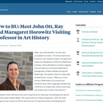 screenshot of a web article featuring Professor John Ott, smiling.