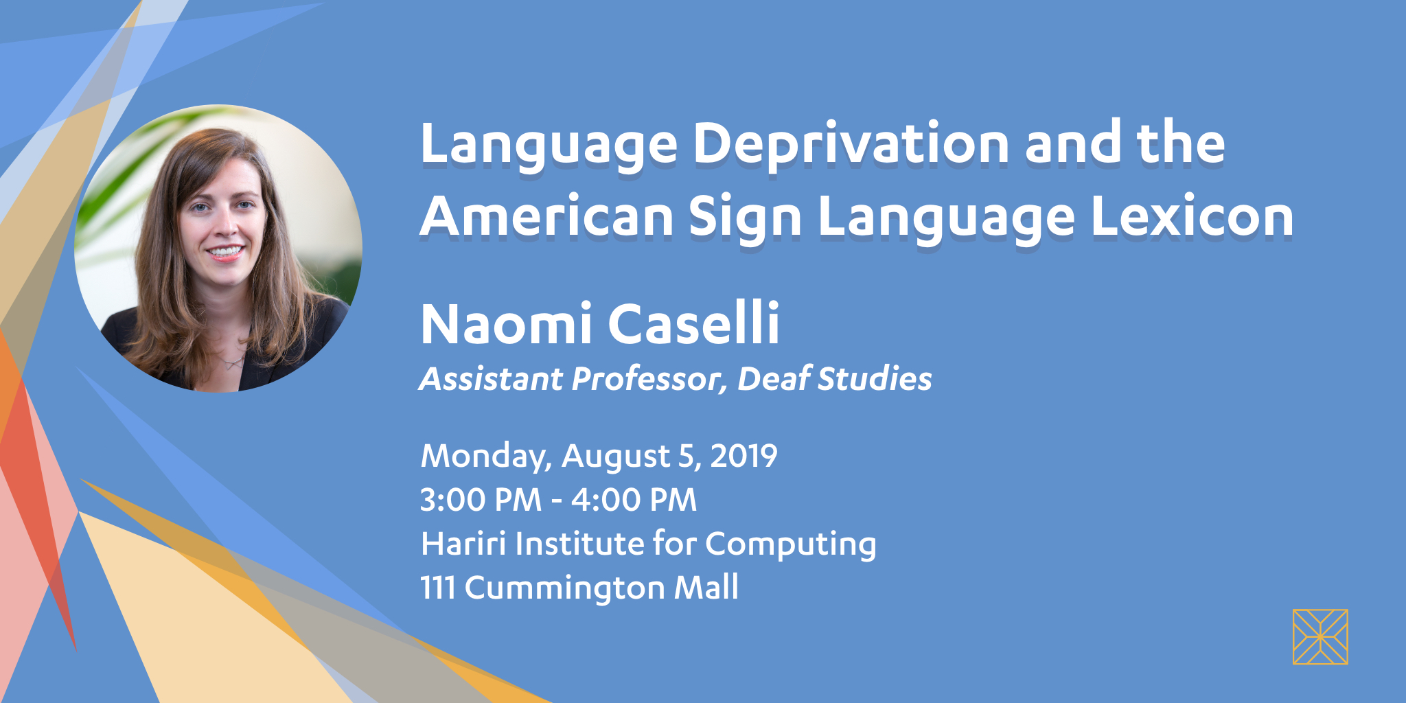 Naomi Caselli to give talk on language deprivation & ASL-LEX