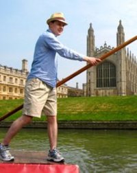 Koefoed Pic Koefoed Punting on the River Cam during his tenure as BU/Cambridge Exchange Fellow