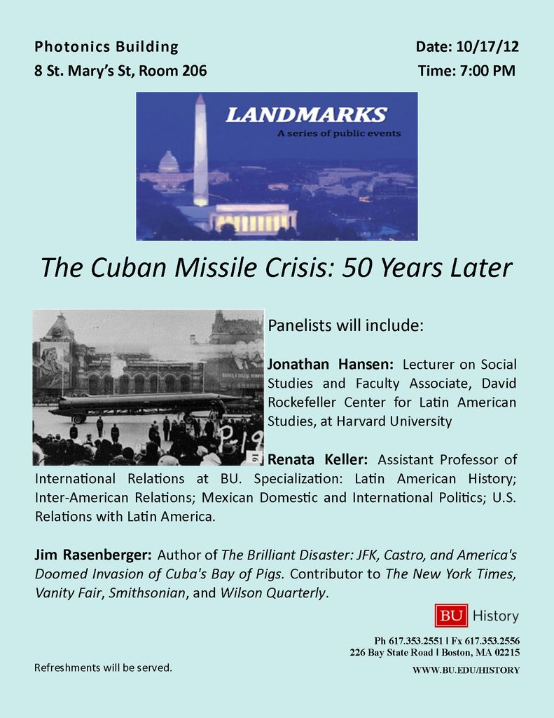 LANDMARKS - Cuban Missle Crisis