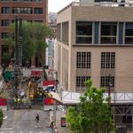 Photo: Construction at Warren Towers on Boston University's campus