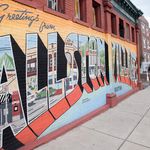 Greetings from Allston Village mural