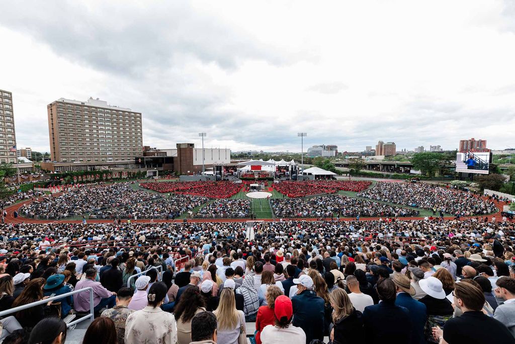 Photo: The crowd at Boston University's Commencement ceremony