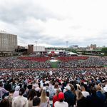 Photo: The crowd at Boston University's Commencement ceremony