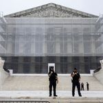 Photo: Supreme Court Police officers are seen outside the U.S. Supreme Court June 27, 2025. (Francis Chung/POLITICO via AP Images)
