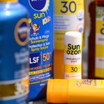 Photo: A photo of various sunscreens.