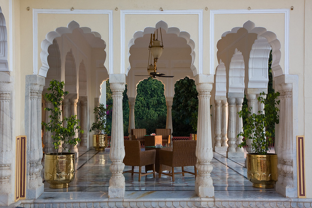 Rambagh Palace in Jaipur, India is currently under the Taj’s Vivanta brand / Source: Garrett Ziegler, Creative Commons