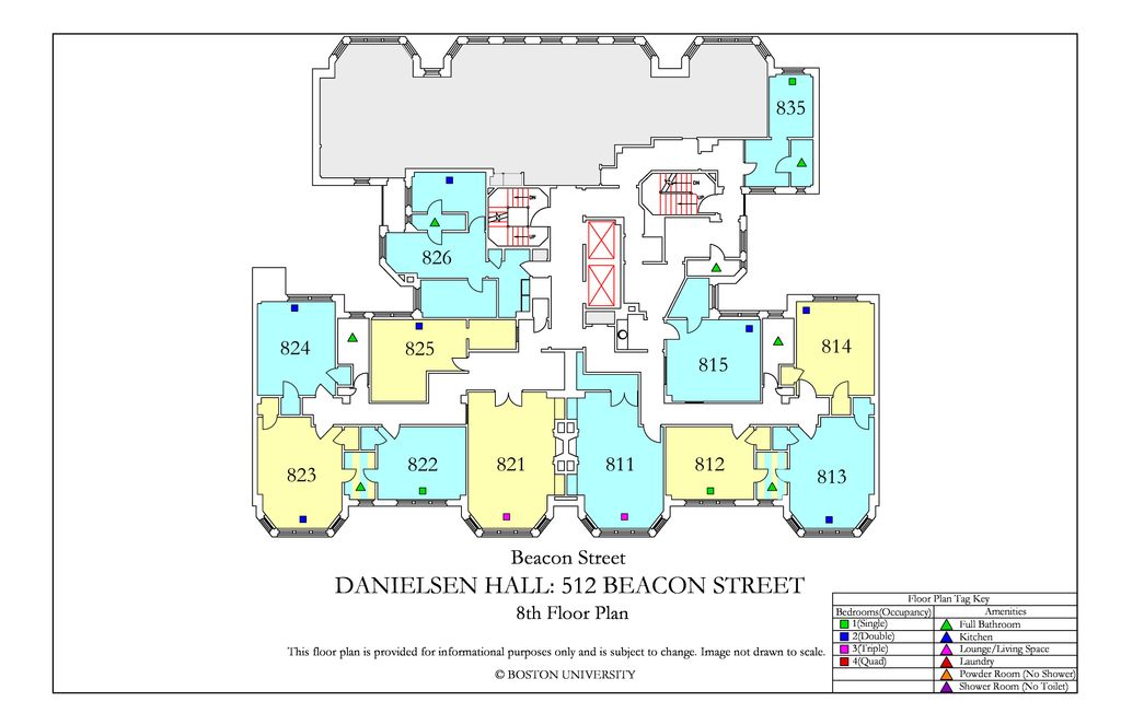 512 Beacon, 8th Floor Boston University Housing