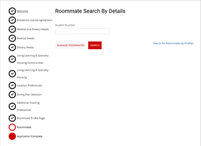 Roommate Search By Details