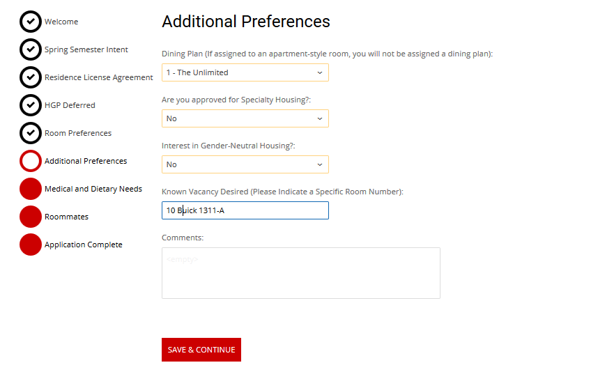 additional pref Boston University Housing