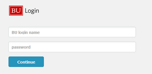 bu login