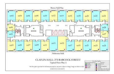 West Campus Typical Floor Plan A, Claflin