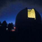 Perkins Telescope dome at night