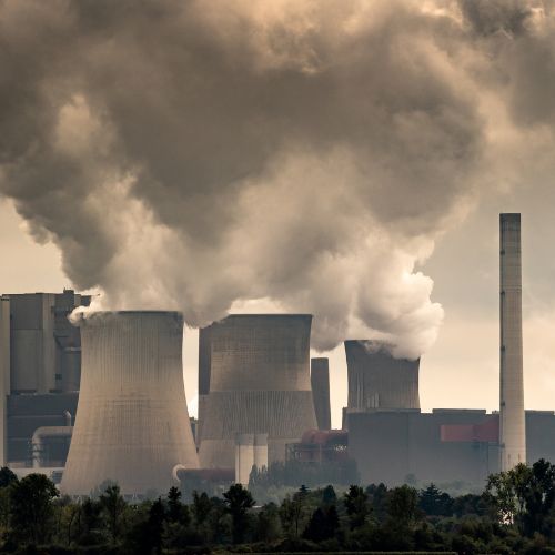A polluted industrial area