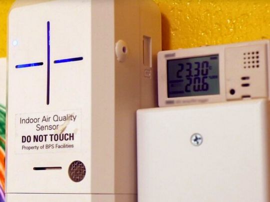 Indoor air quality monitor.
