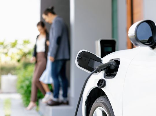National Renewable Energy Laboratory electric vehicle promotional image.