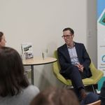 Moderator Stephanie Ettinger de Cuba in conversation with Author Keith O’Brien.