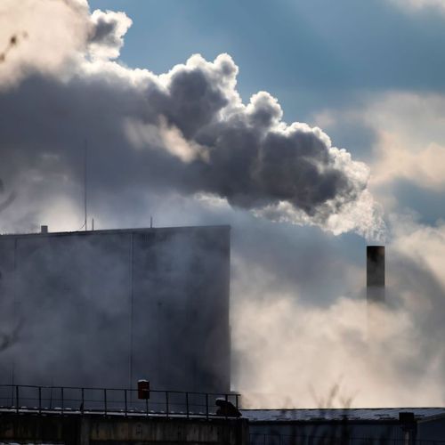 Fossil fuel industrial building.