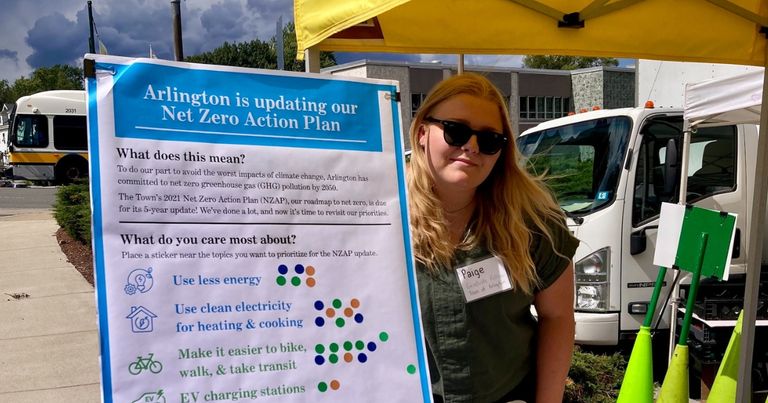 2025 Municipal Fellow participating in Arlington, MA event.