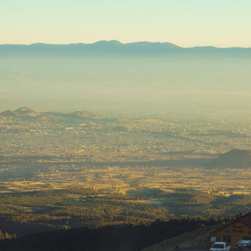 Aerial view of Toluca Mexico.