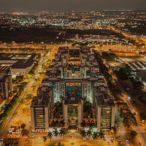Brasília, Brazil Nighttime Landscape.