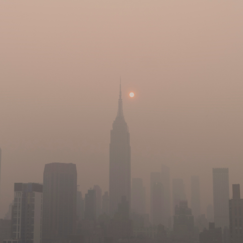 Smog over NYC.