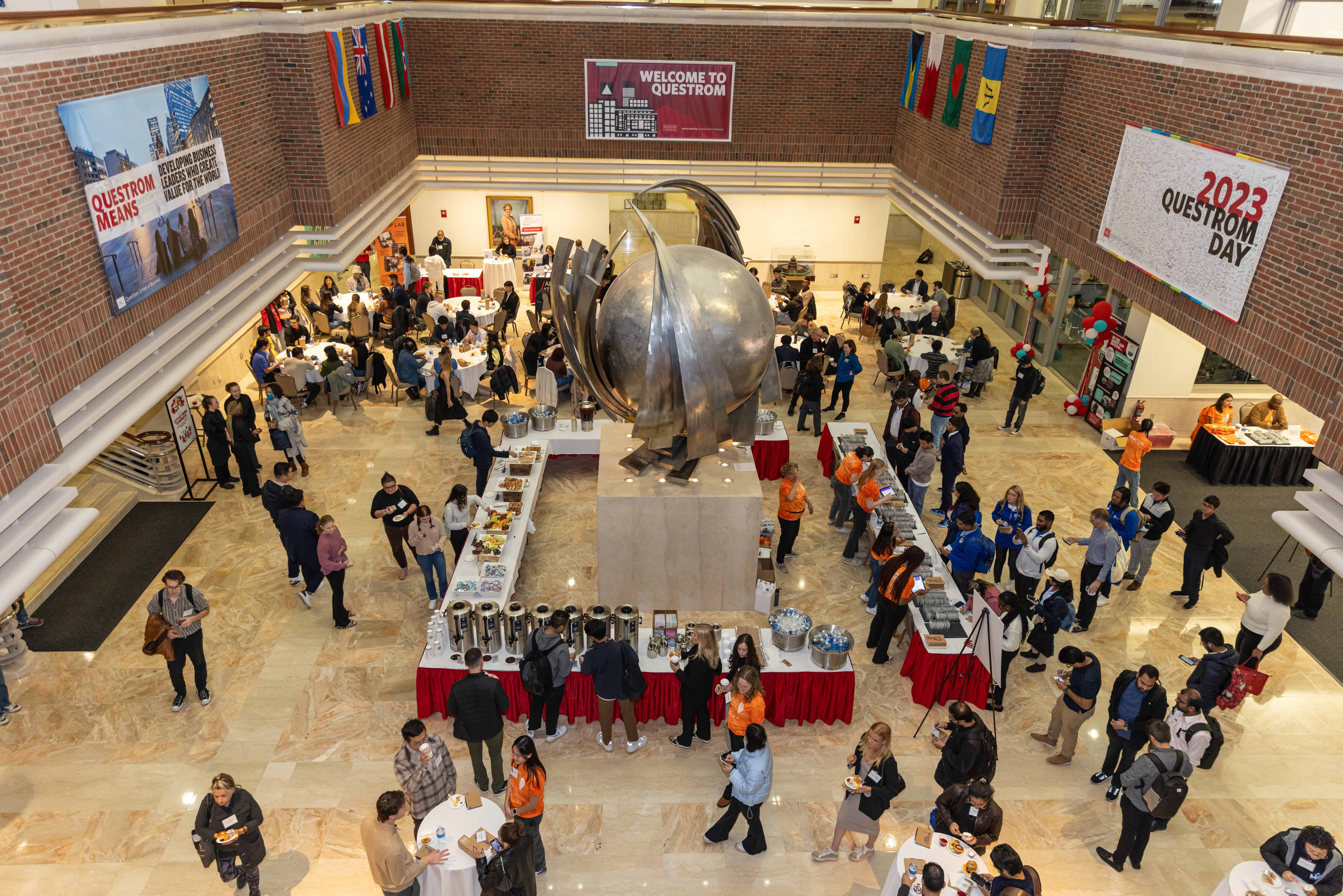 A look down at a crowd of people at IDEA Con 2023