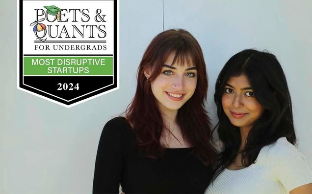 Popple team smiling with Poets and Quants logo