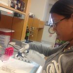 Mayara is starting the procedure