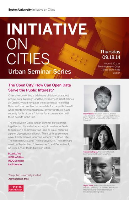 Urban Seminar Series.Sept14