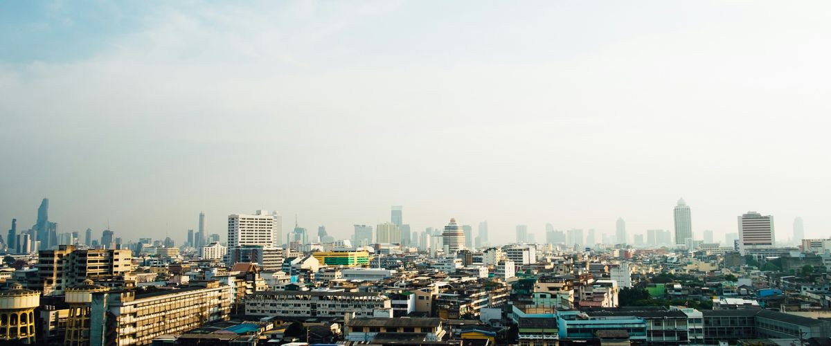 City skyline in Bangkok, Thailand